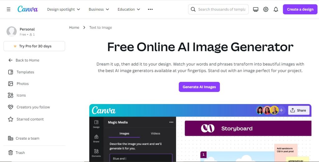 Canva AI Image Generator Review