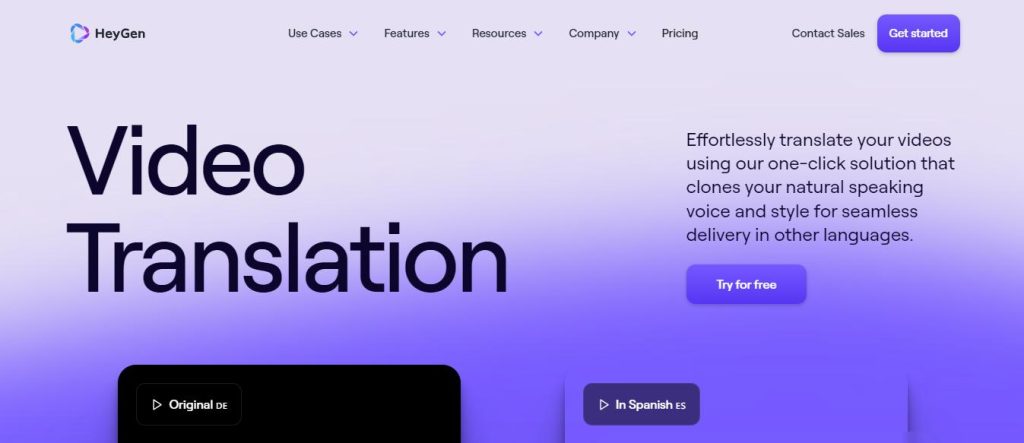 heygen - best AI video translator - Review by Picturetranslate.com